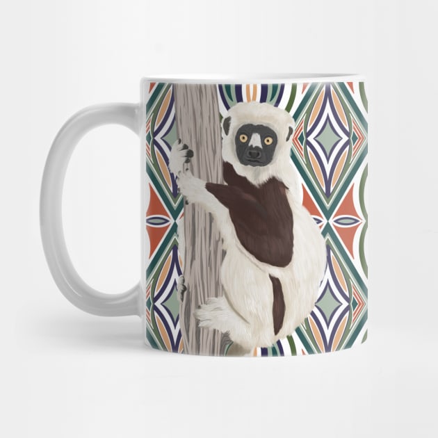 Cute Sifaka Lemur | Lemur Lover Gift Idea by Suneldesigns
